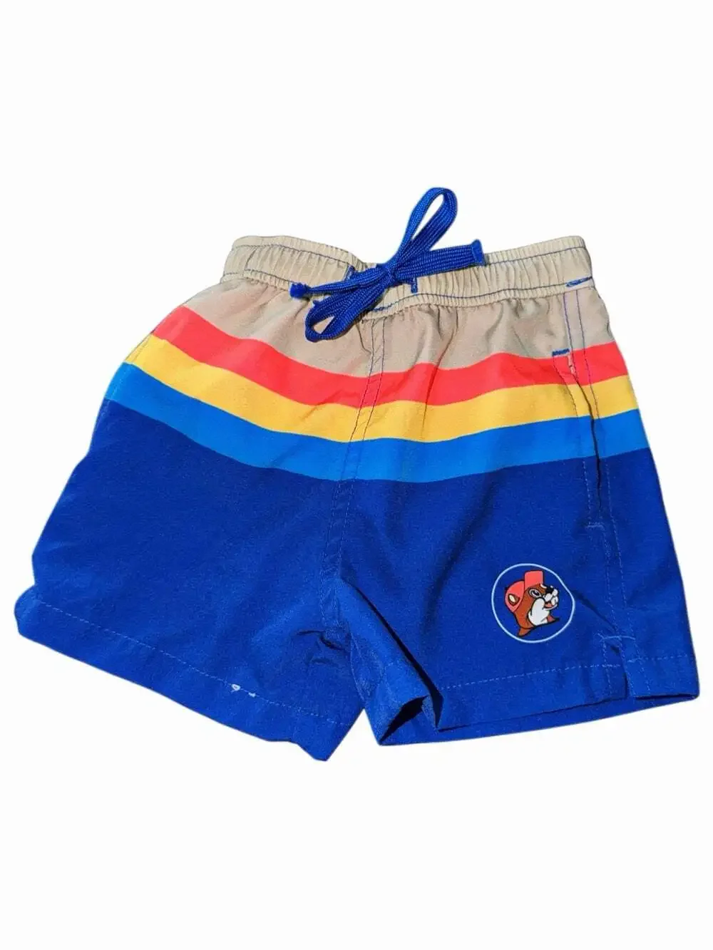 Size 12-18m Bucees Baby Boy Color block Striped Swimshorts with Lining